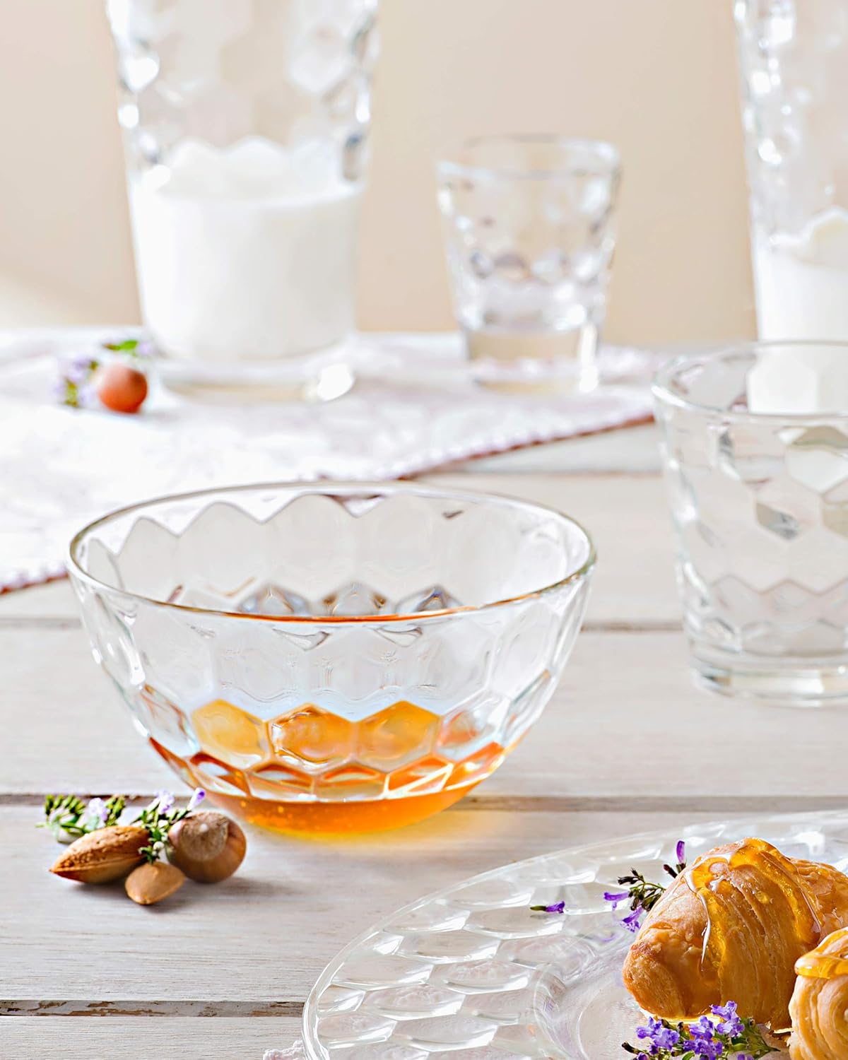 Barski - European Glass - Bowl - 7.7" Diameter - Made in Europe