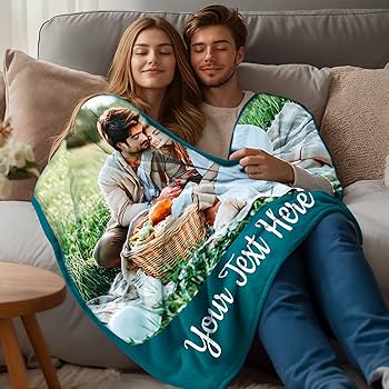 Coperta Personalizzata Con Foto - Plaid Extra Large 150x200cm Per Regali Di Compleanno O Natale - Foto 10