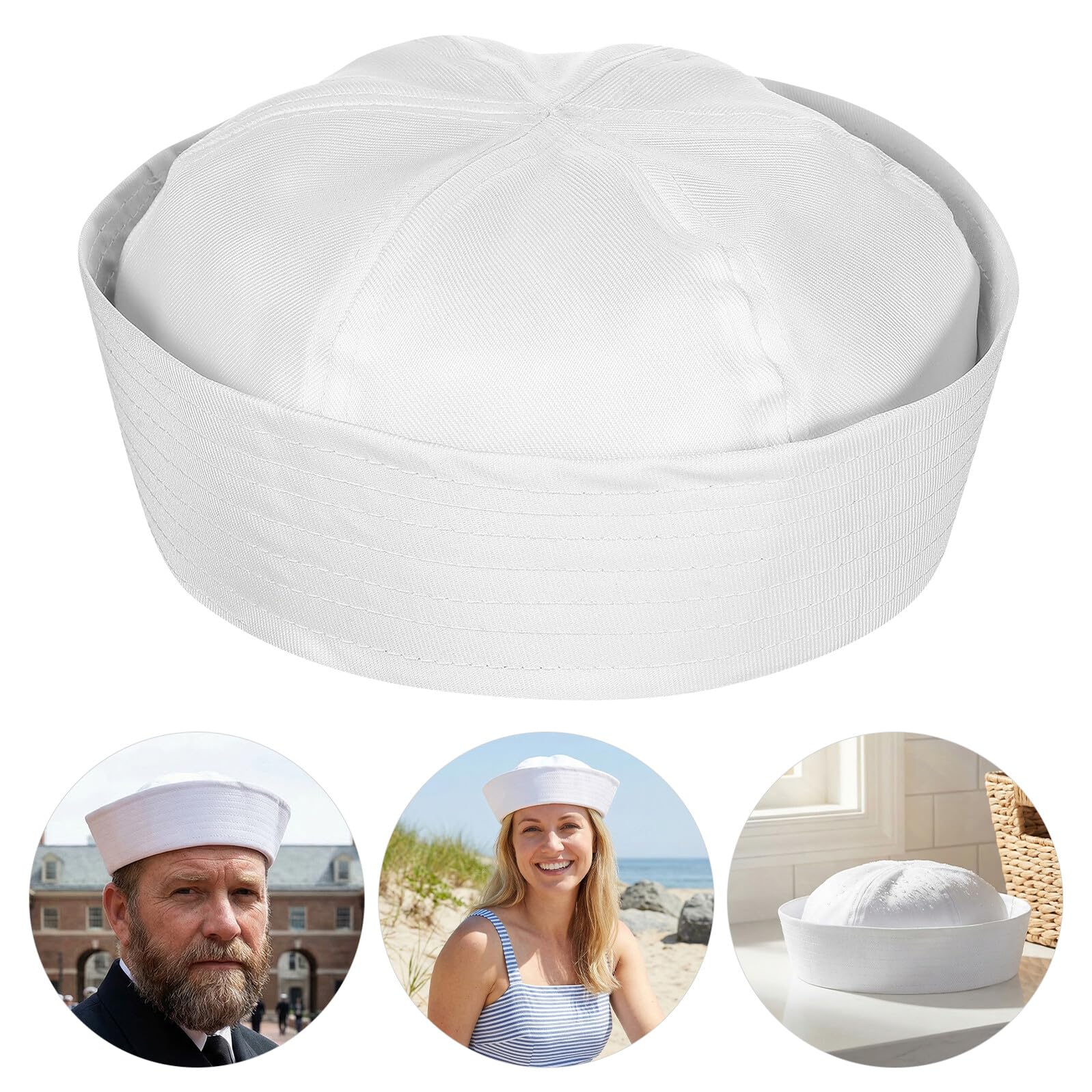 5 Pezzi Cappelli da Marinaio in Poliestere Traspirante Cappelli da Capitano Rigidi per Costume Nautico Halloween e Feste Tema Yacht Accessori Costume per Adulti Uomo Donna