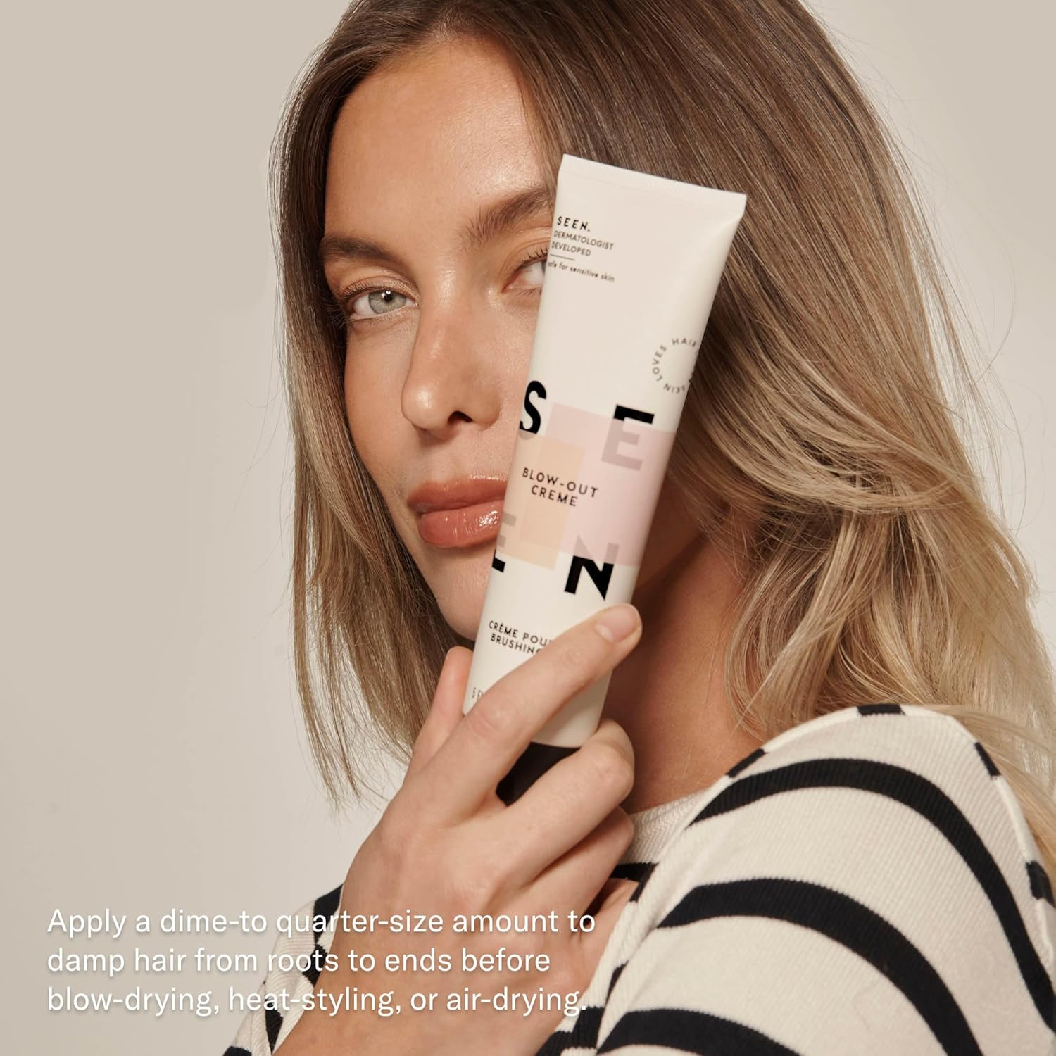 SEEN - Blow-Out Creme, Scented - Non-Comedogenic Blow-Out Hair Cream - Dermatologist-Developed - Reduces Frizz- Heat Protectant- Safe for Sensitive, Eczema & Acne Prone Skin - Image 5