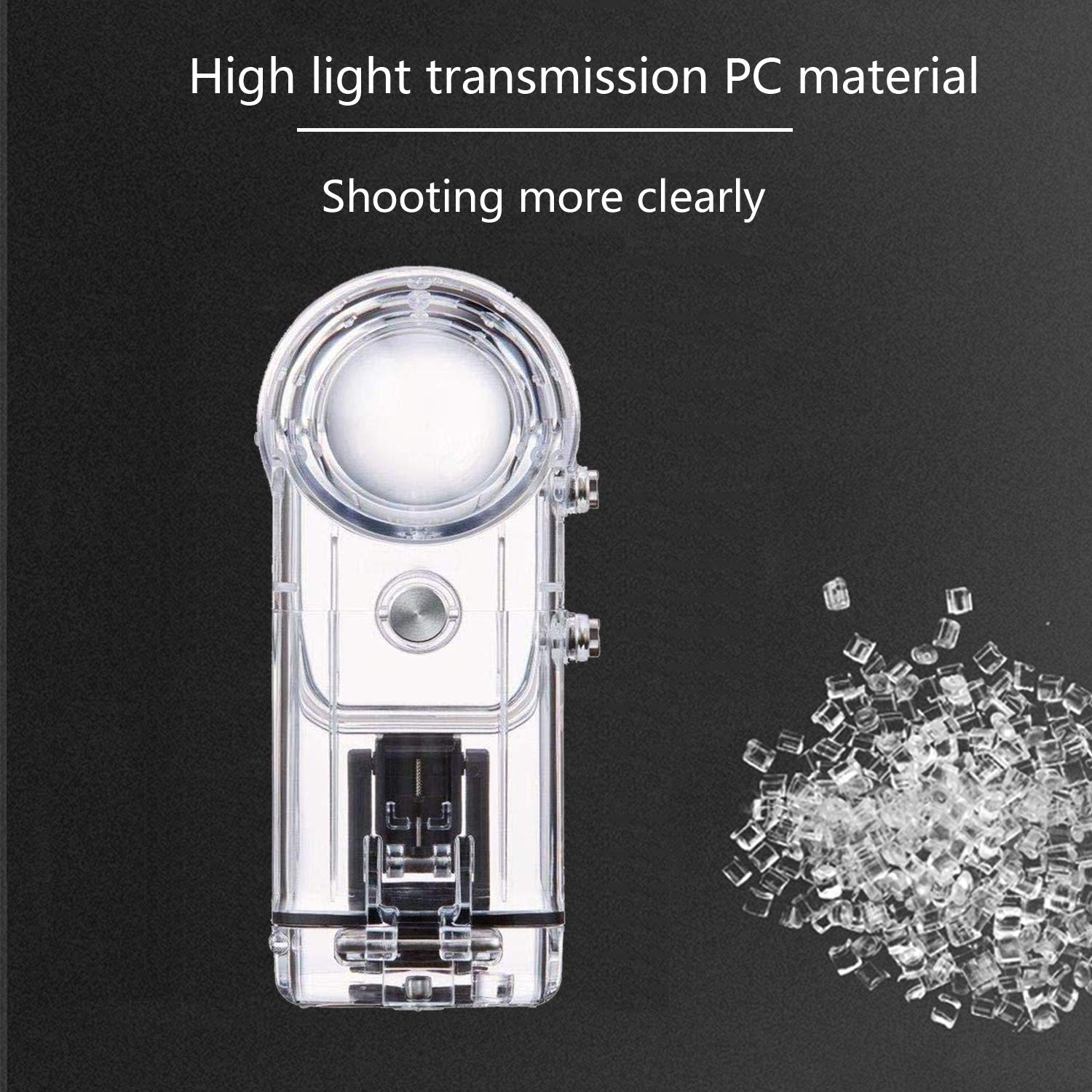 Carcasa impermeable para cámaras esféricas Ricoh Theta (V, S & SC, SC2) con buceo subacuático 30 M protector Shell Accesorios