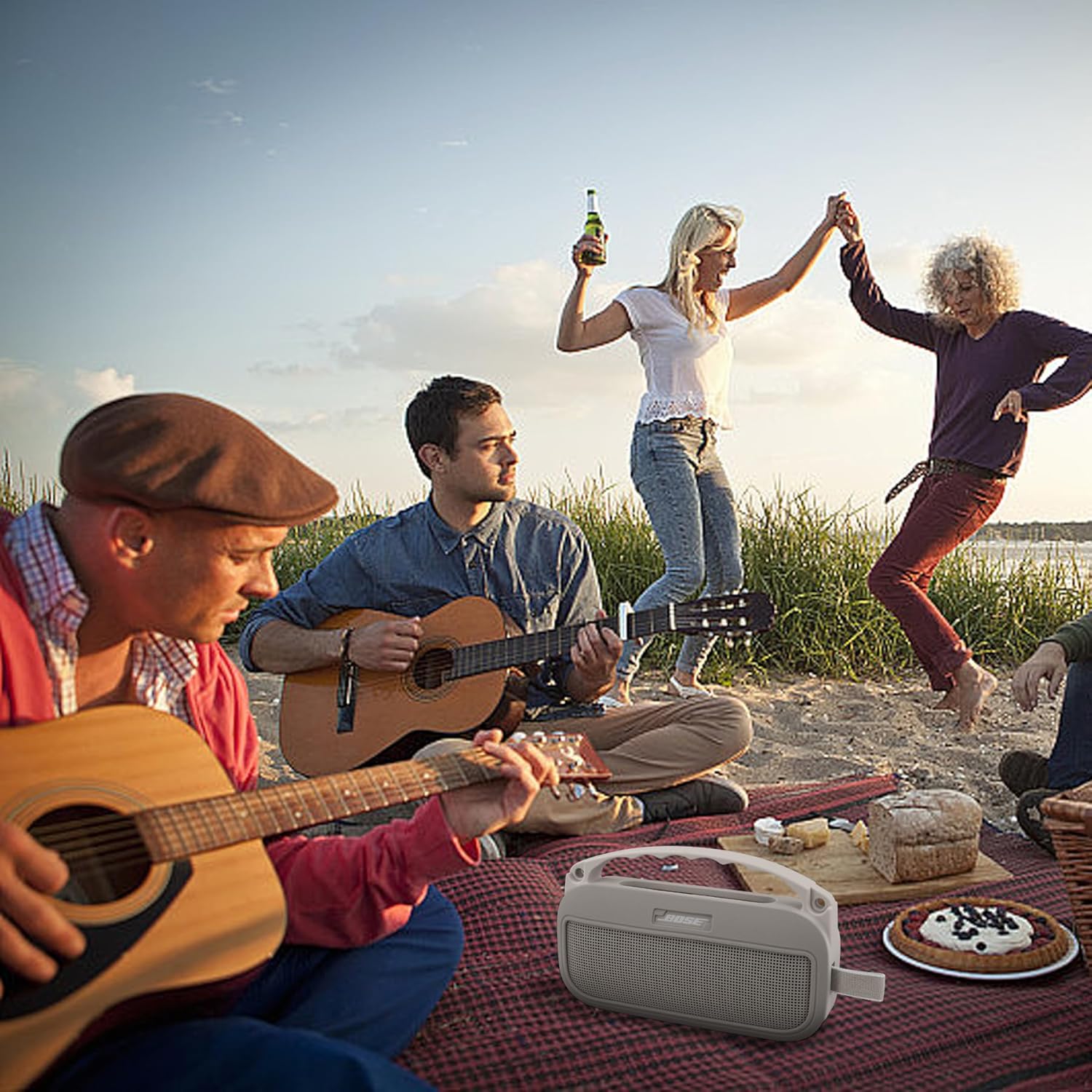 Soft Silicone Cover Case for Bose New SoundLink Flex Portable Bluetooth Speaker 2nd Gen,Sandstone Silicone Cover - Image 9