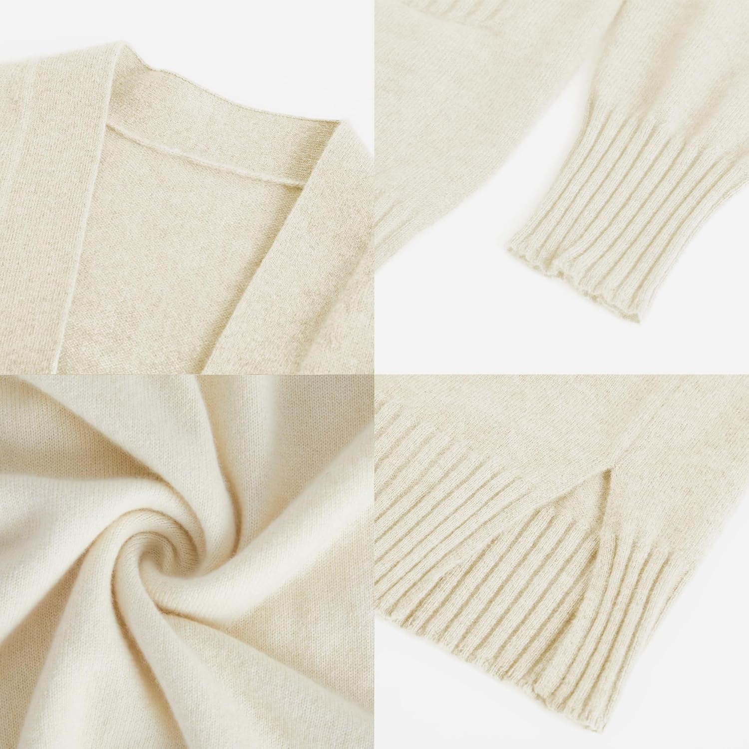 GreenMount Women's 100% Pure Cashmere Cardigan Sweater Soft and Warm Long Sleeve Oversize Loose Cardigan with Pocket - Image 5