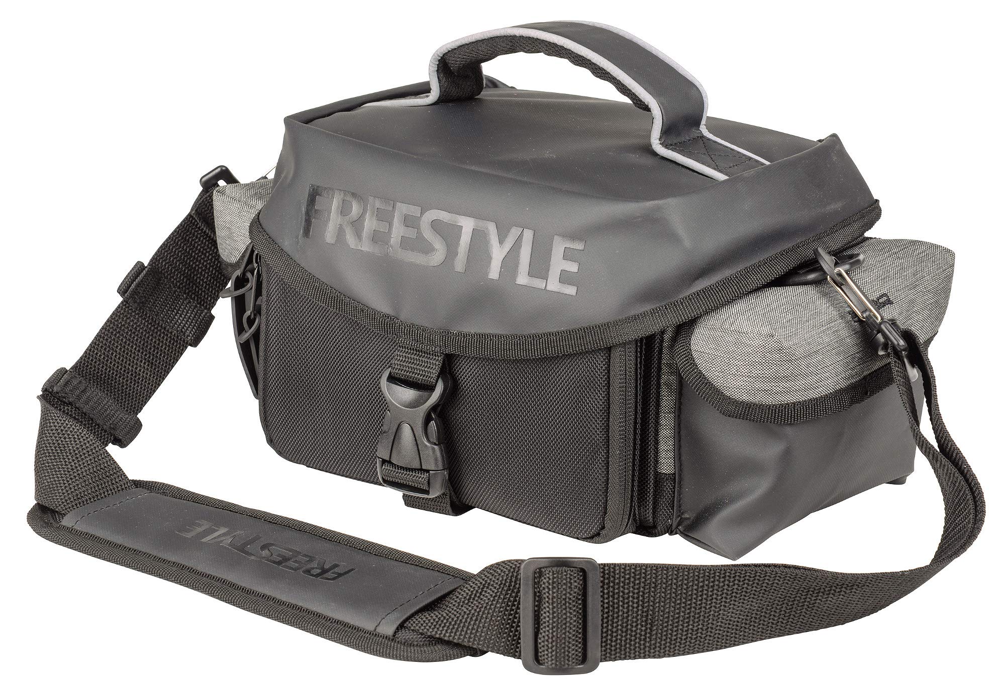 SPRO Freestyle Side Bag 20 x 17 x 13 cm – sztuczna torba na woblery, gumowe ryby i jigi, torba wędkarska, torba na przynęty, torba na sprzęt