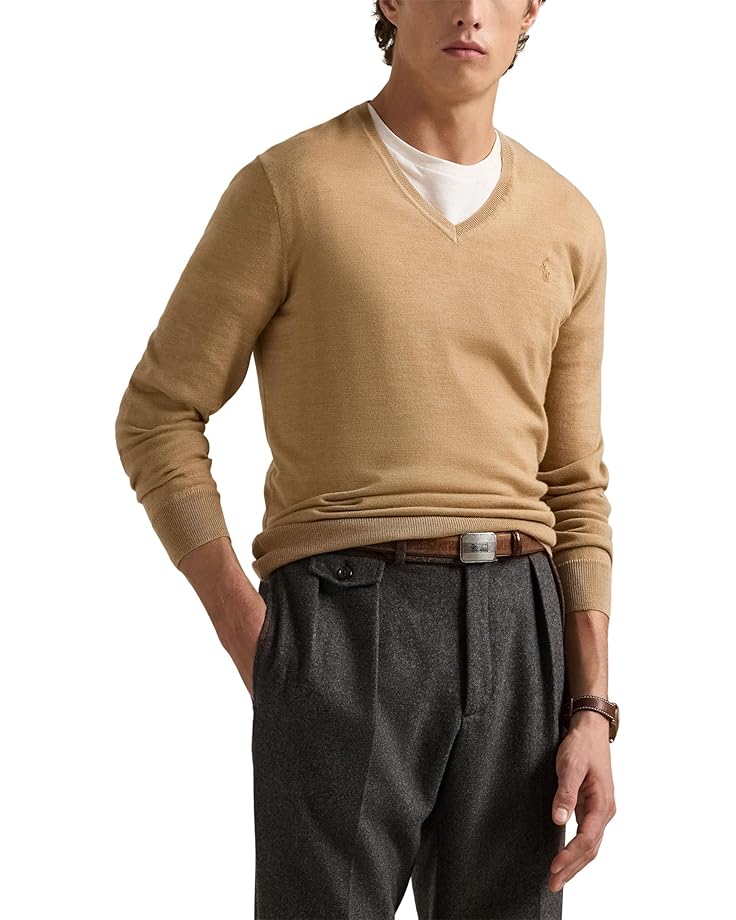 Polo Ralph Lauren Washable Wool V-Neck Sweater - Main View