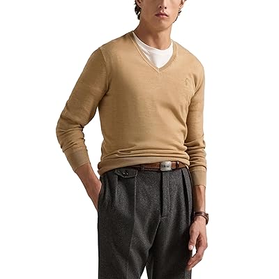 Polo Ralph Lauren Washable Wool V Neck Sweater Men
