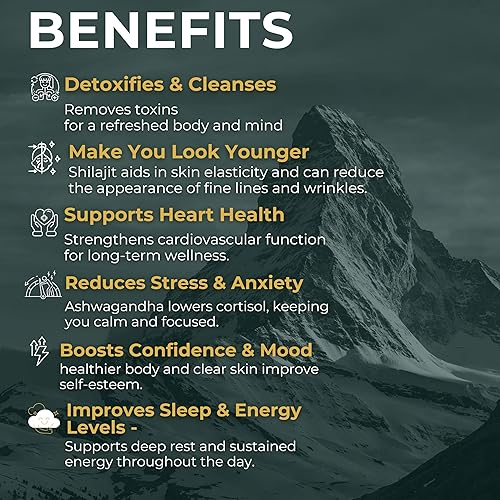 Miniatura 7 de Shilajit puro del Himalaya | Resina Shilajit de alta potencia nutricional y grado A con más de 85 minerales de rastro de plantas y 75% de ácido