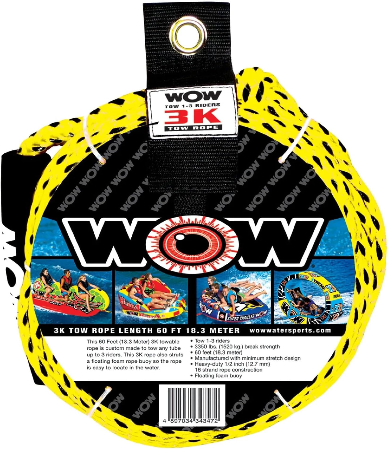 Wow World of Watersports Tow Rope (3 Person)