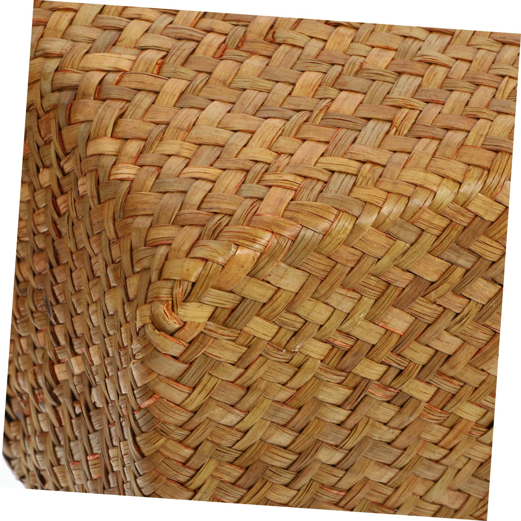 SOLUSTRE Cesti Intrecciati in Paglia Scatole Portaoggetti Multifunzionali 3 Pezzi con Coperchio Naturali Profumate, Stile Country per Organizzare la Casa