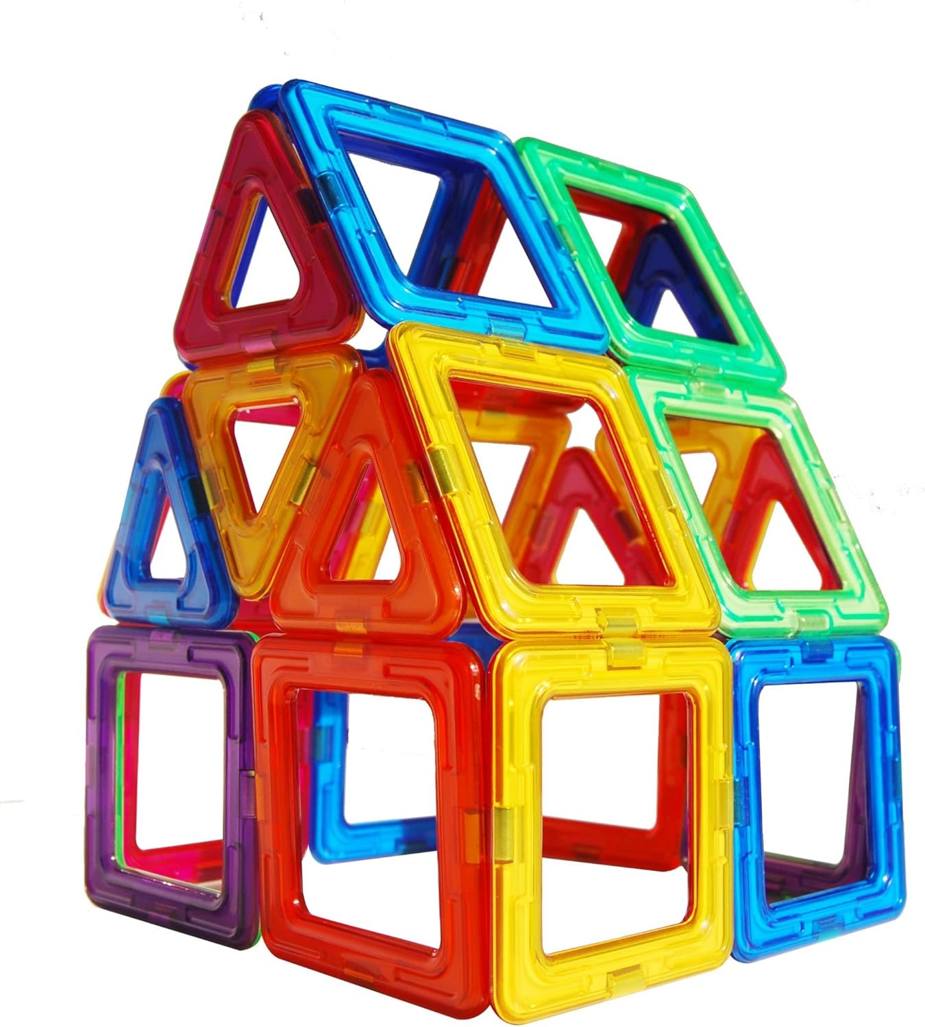 30 Pcs Magnetic Building Tiles, Magnetic Blocks Toys, 3D Toys Preschool Building Toys Gifts, Multi Color Educational and Training Toys, Magnetic Constructors Building Blocks Sets… (Small)