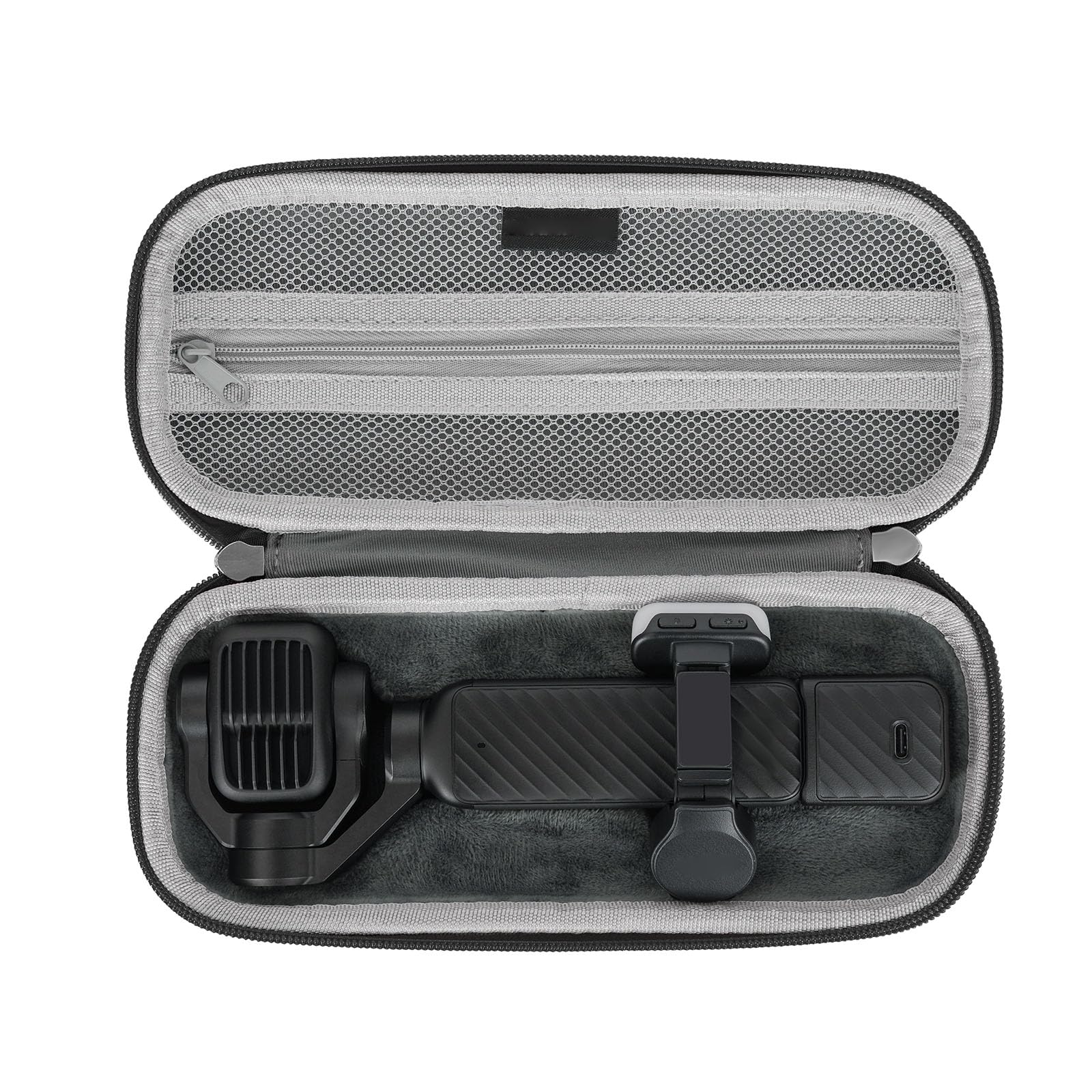 Générique Organisateur d ' Accessoires pour Appareil Photo pour Poche Étui Rigide 4P avec Poche en Filet pour Piles, Cartes et câbles Rangement pour Appareil Photo Organisateur Portable de Transport