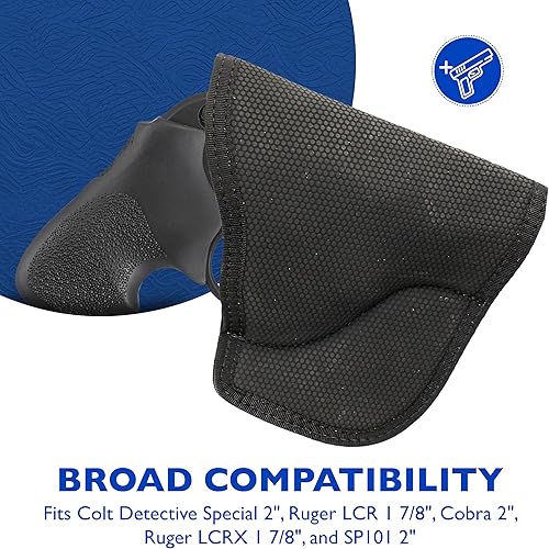 Miniatura 5 de DeSantis Nemesis - Funda de bolsillo para pistola para transporte oculto, funda de bolsillo oculta para pistolas, revólveres, suave, diseñada para