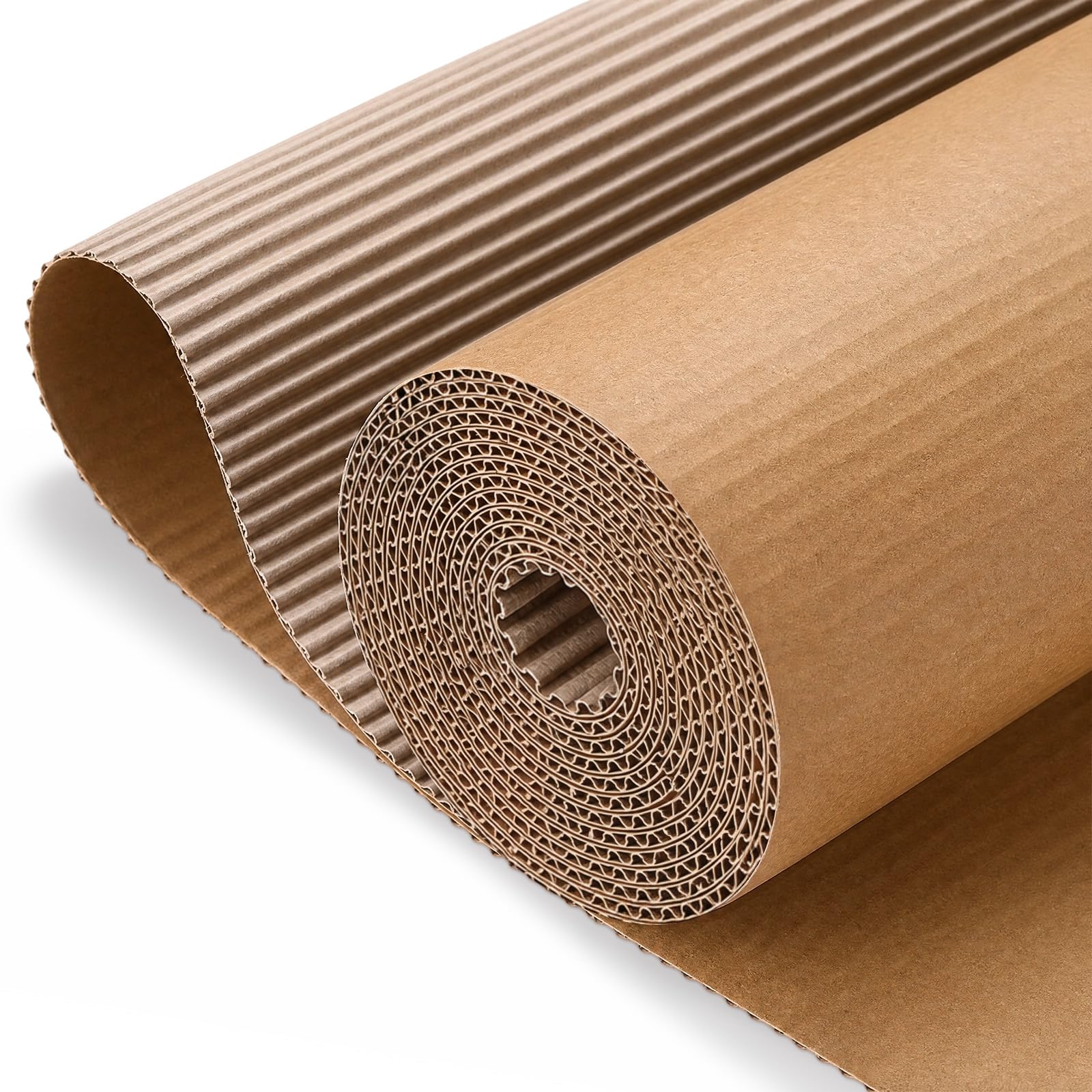 MotiMind Corrugated Cardboard Roll, 36 x 200 Inch Single Face Cushioned