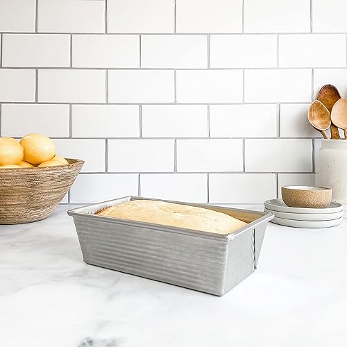 Miniatura 6 de Molde de aluminio USA Pan para hacer pan de molde de 1 libra Plateado