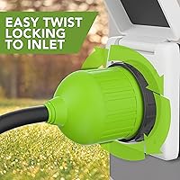 Vista 2 de Leisure Cords - Cable de alimentación para autocaravana de 30 amperios, bloqueo de conector de orilla, extremo de repuesto, cierre giratorio marino