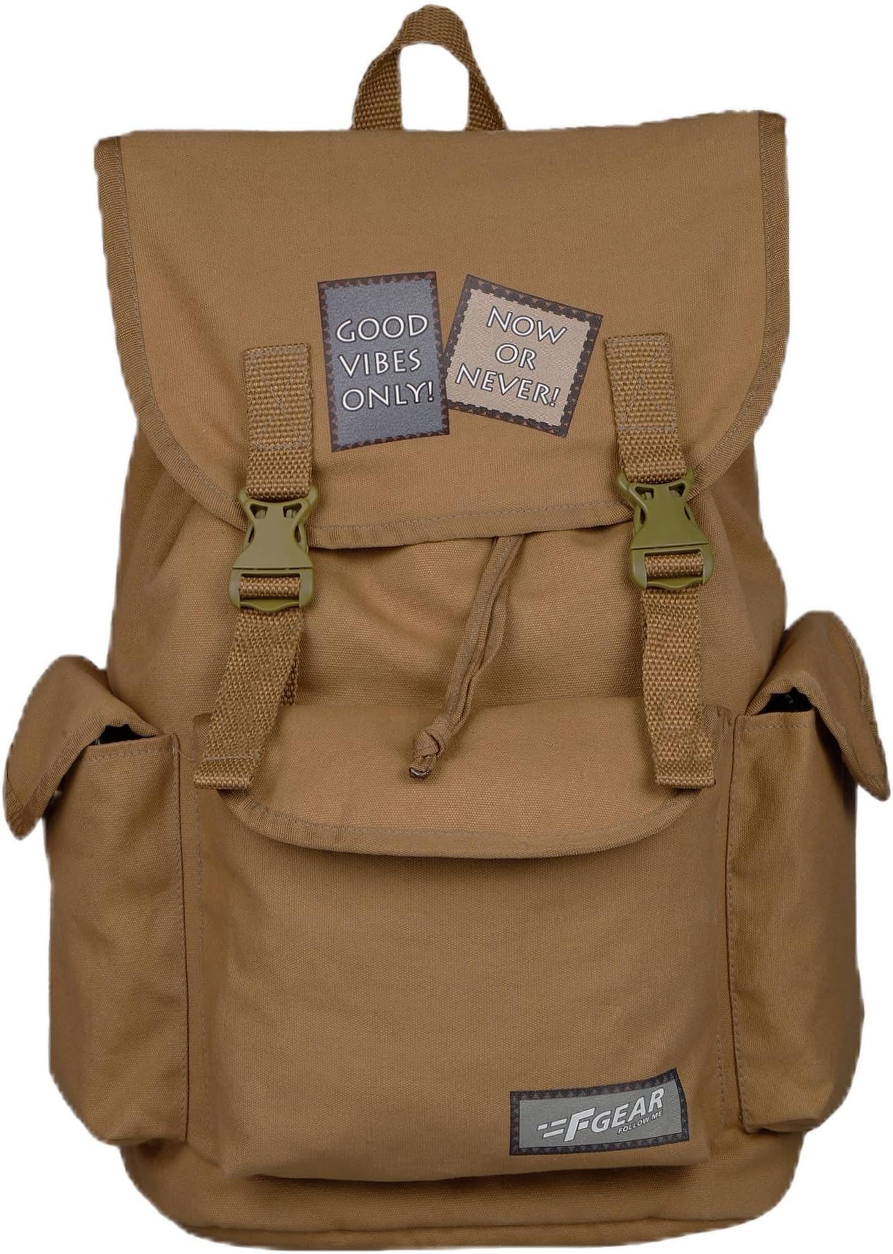 F Gear Webster Canvas 21L Laptop Backpack Fits 18" Laptop 1 Main Compartment Drawstring Closure 3 Pkts Organizer Gifts for Men Women Boys Girls Adults Casual/College/School/Travel Bag