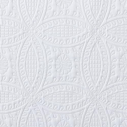 Vista 266 de Chezmoi Collection Austin - Juego de colcha tamaño Queen de 3 piezas Pinsonic acolchada de gran tamaño, tamaño Queen, terracota