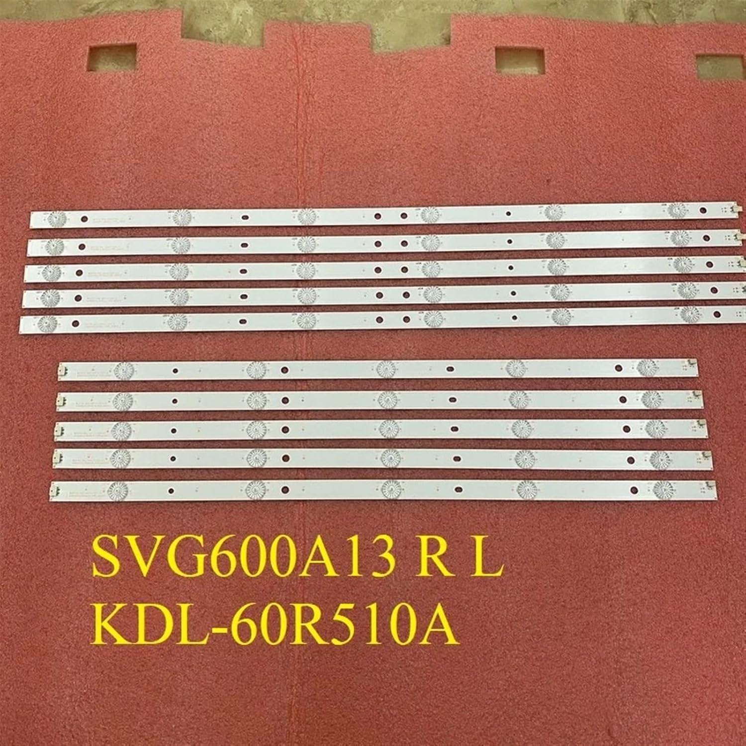 10個 LED バックライト ストリップ KDL-60R510A SVG600A13_REV06_R-L タイプ シャ/ープ LCD