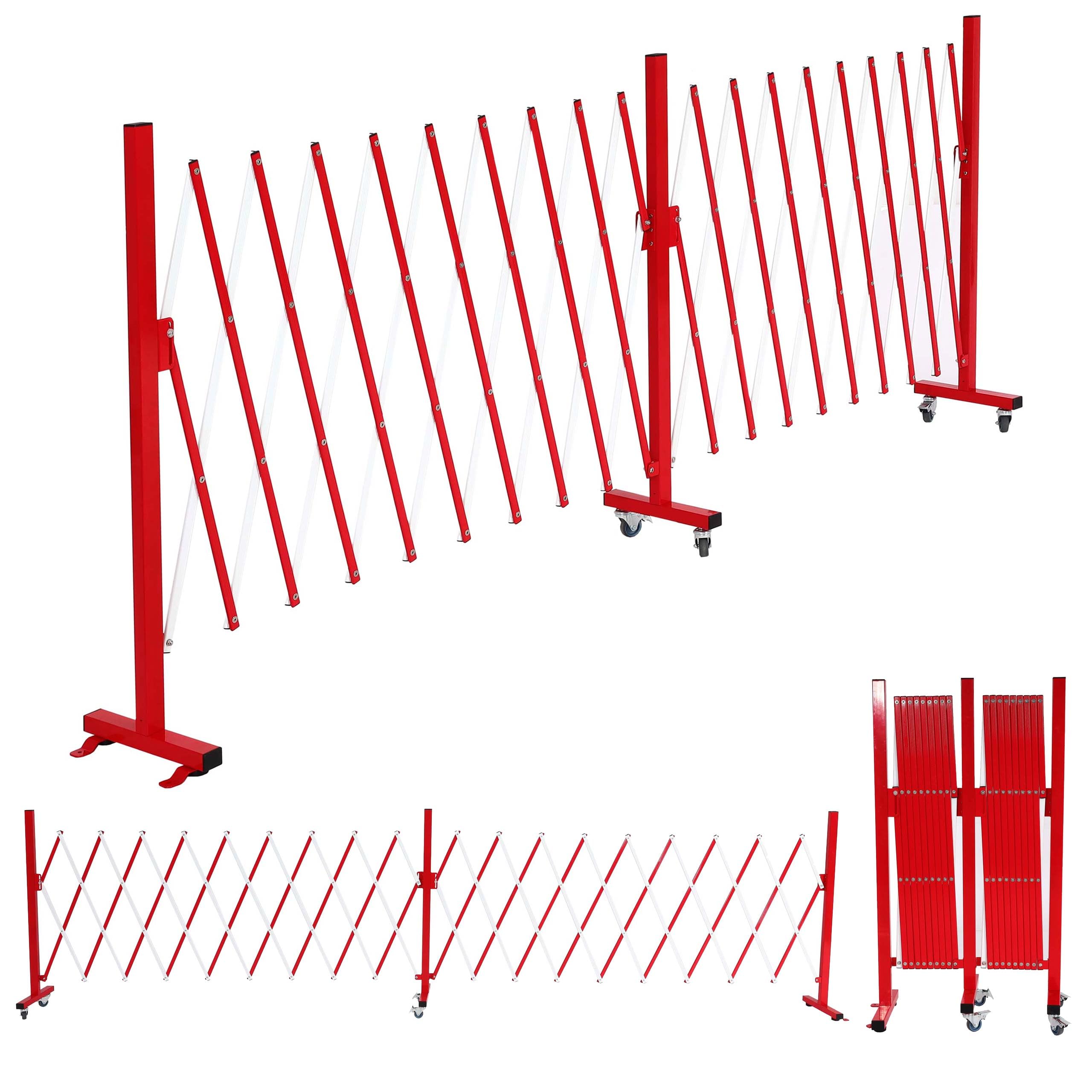 Barrière de sécurité extensible 5m alu pour bloquer les accès de chantier