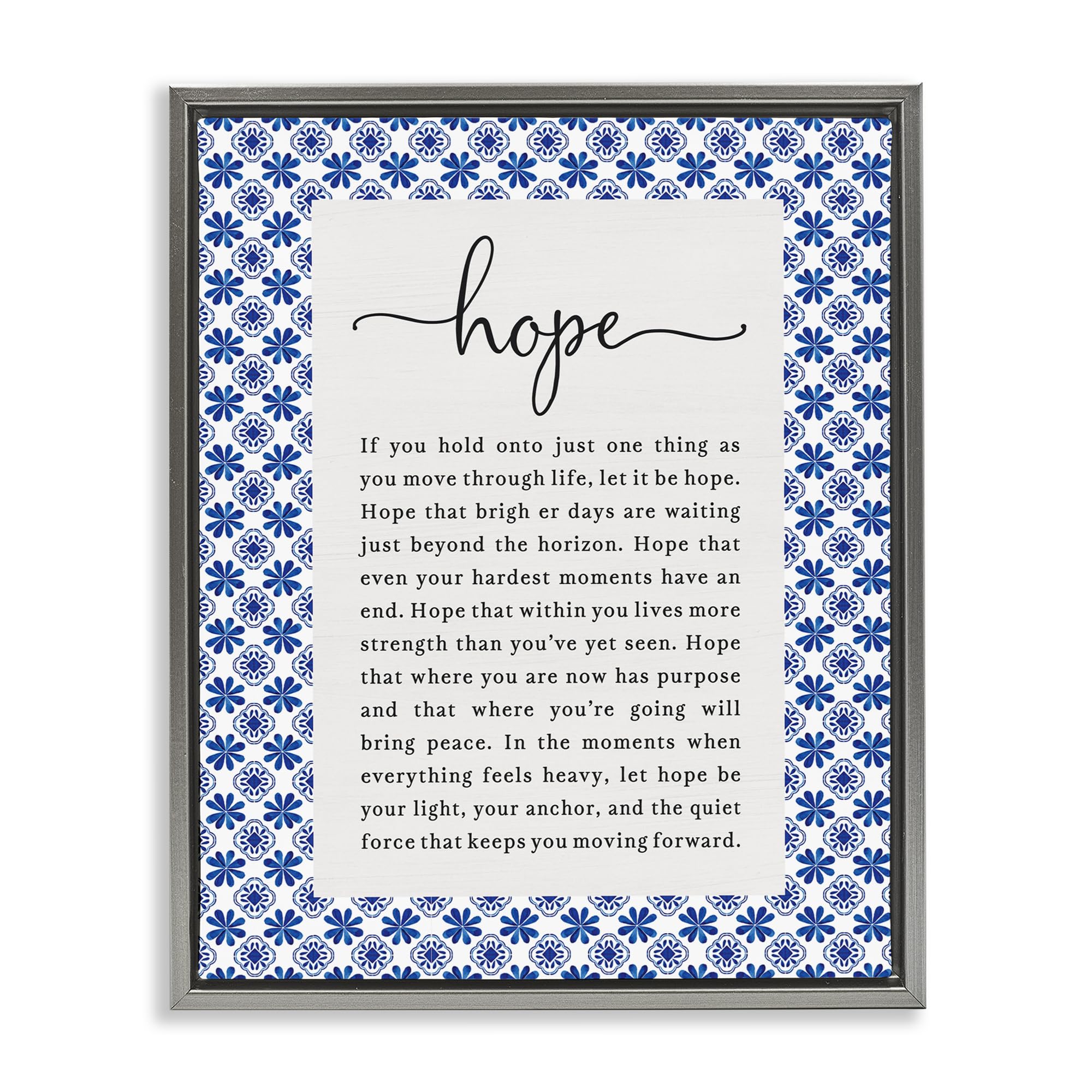 'Hope For Brighter Days'| Floating Frame Canvas Art