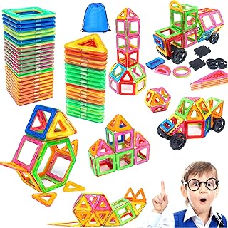 Kinyoda Costruzioni Magnetiche,62 Pcs Magneti bloc