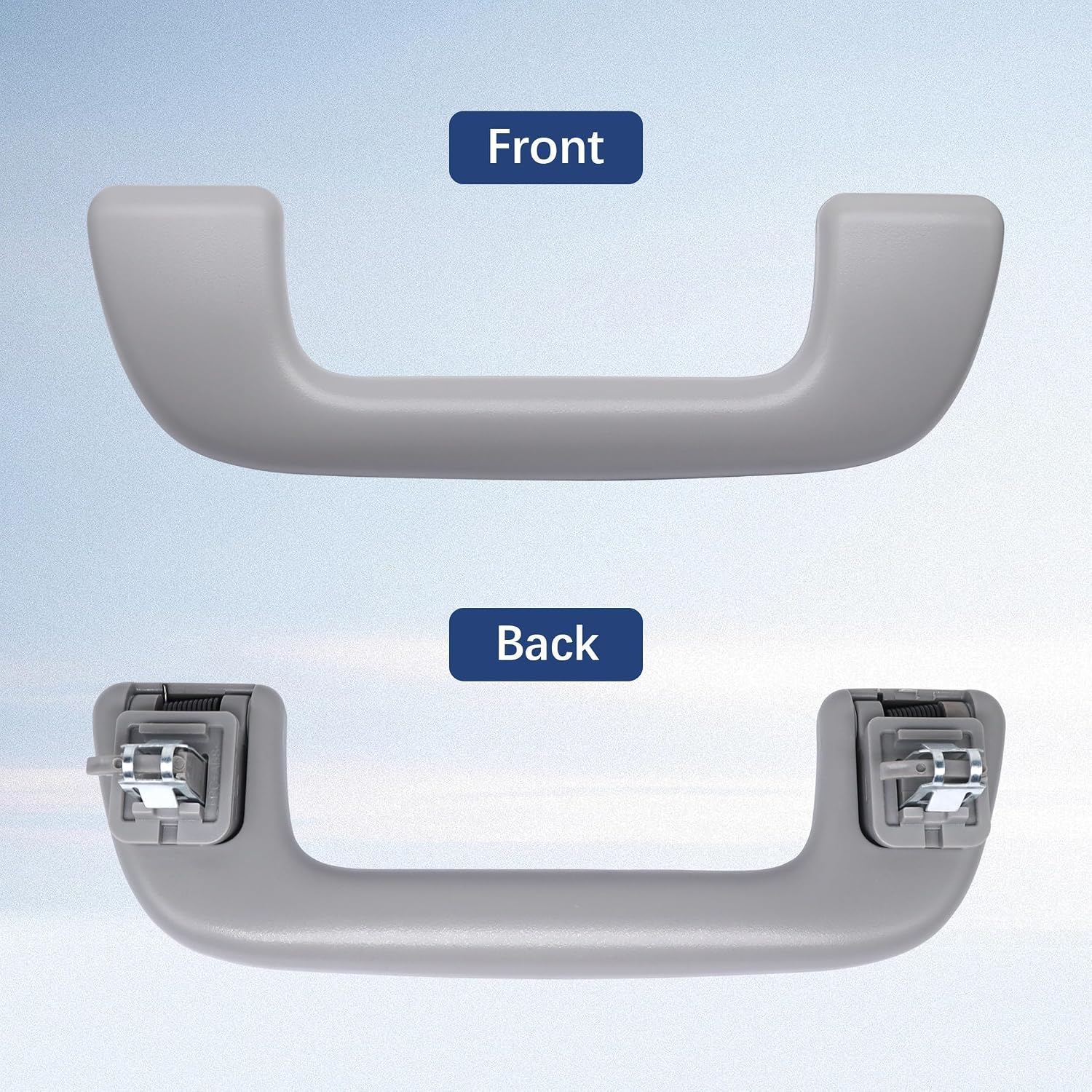 Auto Roof Pull Handle Without Hook Compatible with Toyota Corolla 4Runner Rav4 Highlander Yaris Vios Replace 74610-52020 Front Grab Rail Grey