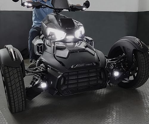 Miniatura 5 de SAUTVS Luces LED auxiliares de conducción para Can Am Ryker, luces antiniebla auxiliares con soportes de montaje para Can-Am Ryker 600 900 Sport &