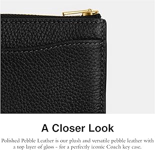 Amazon.com: Coach Essential L Zip Key Case : Clothing, Shoes & Jewelry