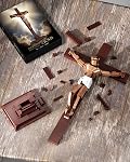 Jesus Crucifixion Building Blocks Set, Lego Religious Christian Toy Cadeau compatible pour les adultes & Les enfants, modèle d'histoire biblique pour le ministère de l'Église, 588 PCS