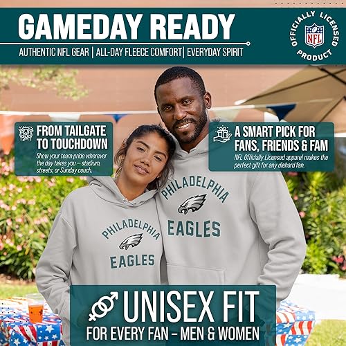 Miniatura 209 de Team Fan Apparel - Sudadera con capucha para adultos de NFL Gameday, mezcla de algodón y vellón de poliéster, abrígate y representa a tu