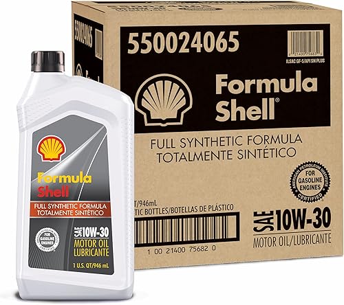 Miniatura 3 de Formula Shell - Aceite de motor totalmente sintético 10W-30 (1 cuarto de galón, caja de 6)