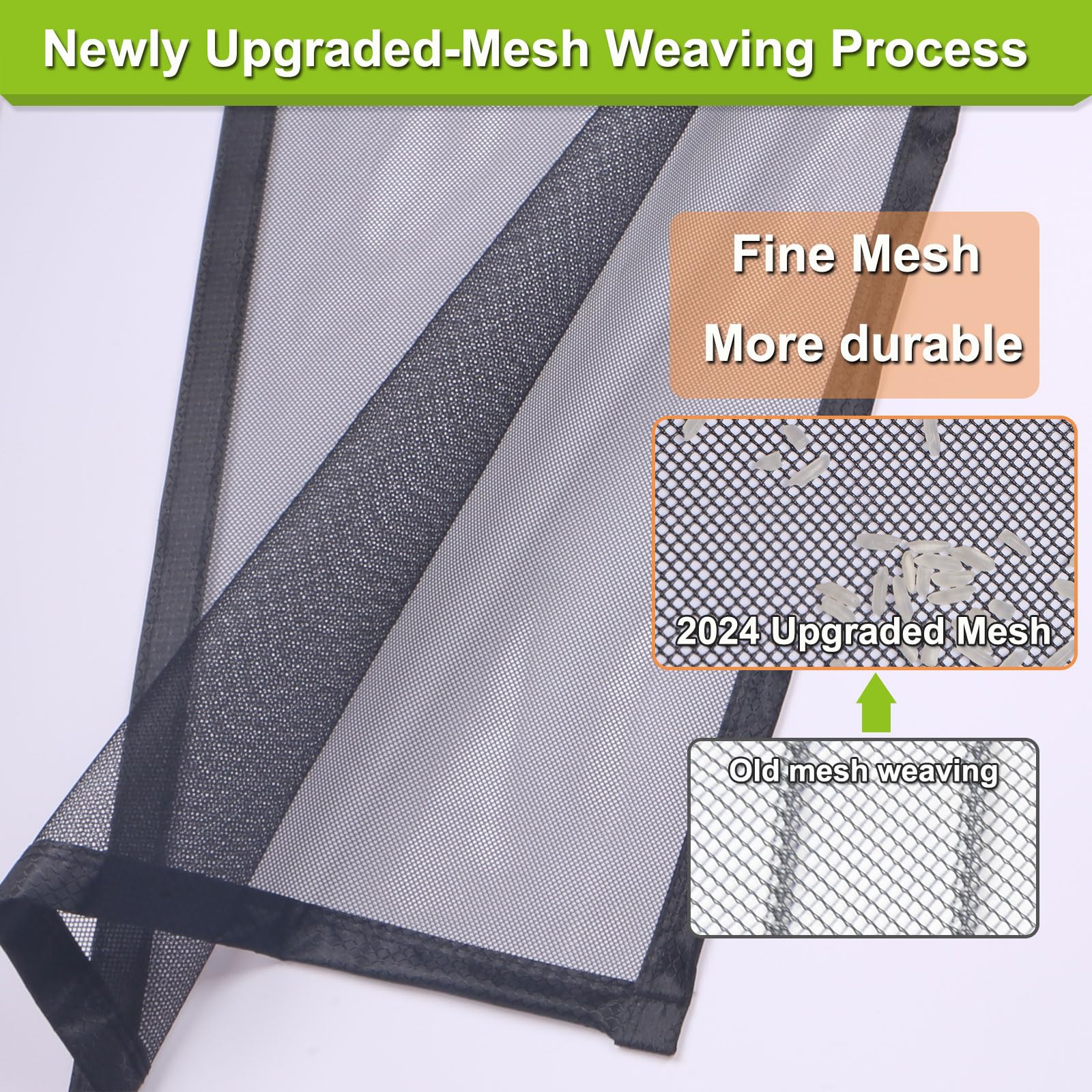 Zanzariera Magnetica Per Finestre - Nero, 120x150 Cm, Antizanzare Senza Fori - Foto 7