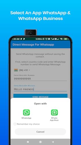 Direct Message For Whatsapp & WA Business