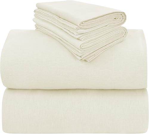 LAMANNI Juego de sábanas de franela estampadas, suaves, cálidas, absorben la humedad, juego de cama (tamaño individual, blanco a cuadros de búfalo)