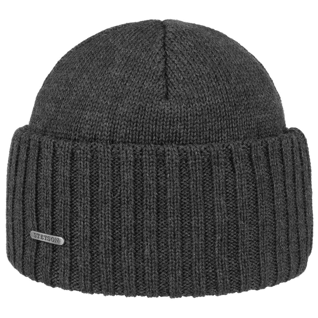 StetsonNorthport Winter hat Made of Merino Wool - Cap Made in Italy - Seaman's Cap for Women/Men Fall/Winter Wool hat -