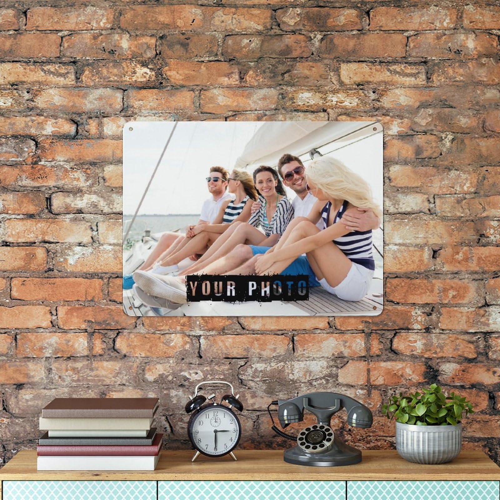 Insegna In Metallo Personalizzata: Cartello In Alluminio Con Testo/Logo/Foto, Resistente Alle Intemperie Per Esterno E Interno, Regalo Unico - 4