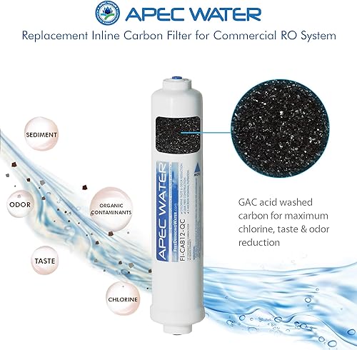 Miniatura 5 de APEC FILTER-MAX-LITE360 - Filtro de repuesto completo para sistema de filtro de agua de ósmosis inversa comercial ligero