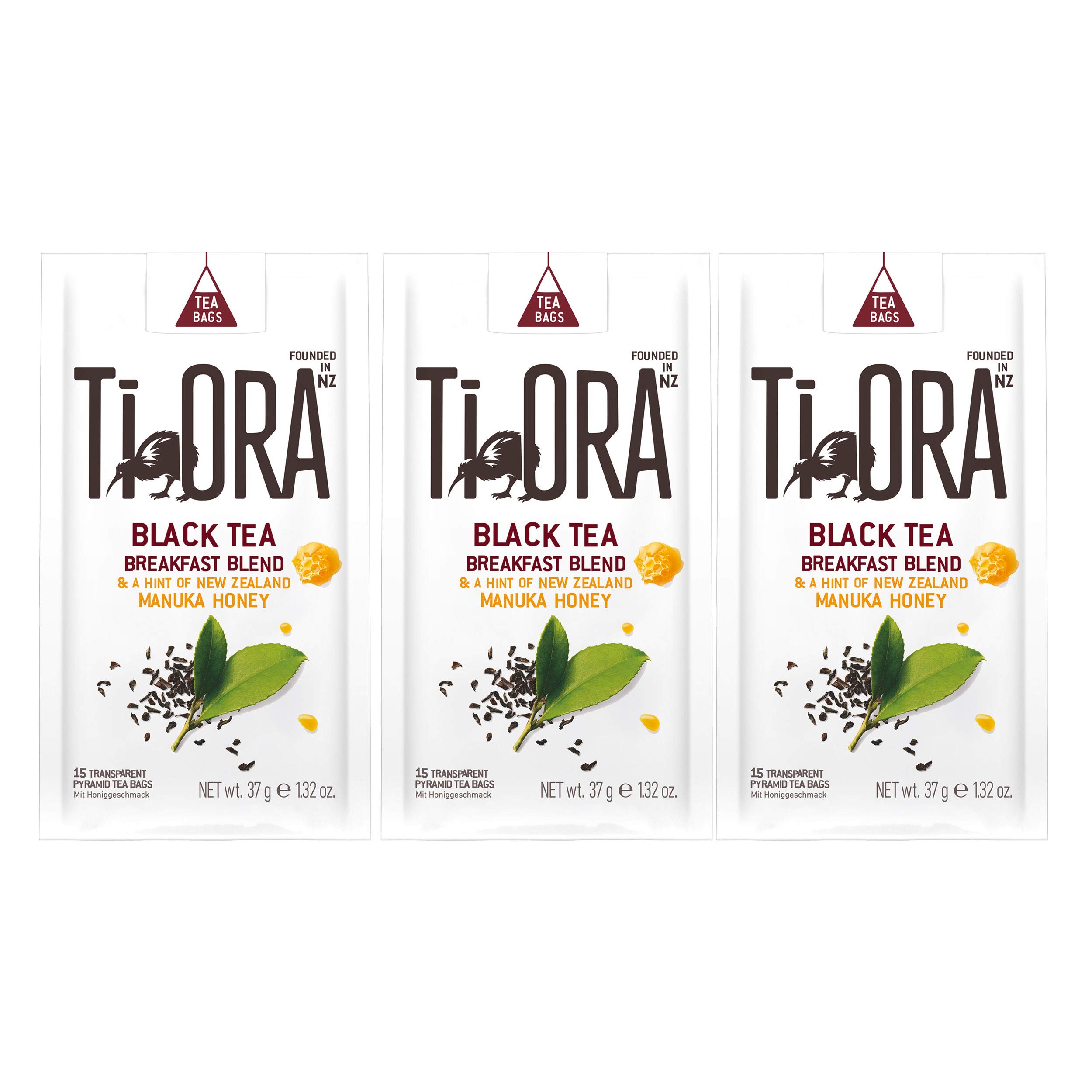 Ti Ora Black Tea, Black Tea, Tea Beverage, 45 Tea Bags, 2.5 g each.