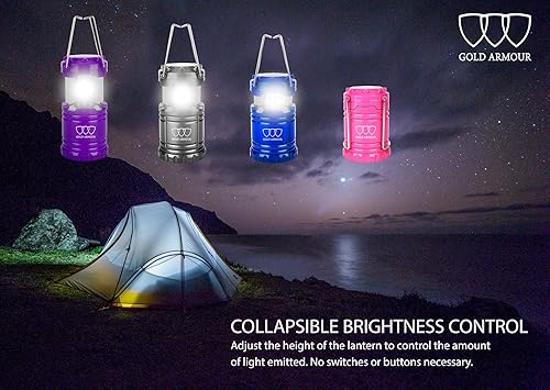 Miniatura 3 de 1pack y 4 Pack LED Linterna  Farol de camping  Material de camping luces  para practicar senderismo, Emergencias, huracanes, Cortes, las tormentas,