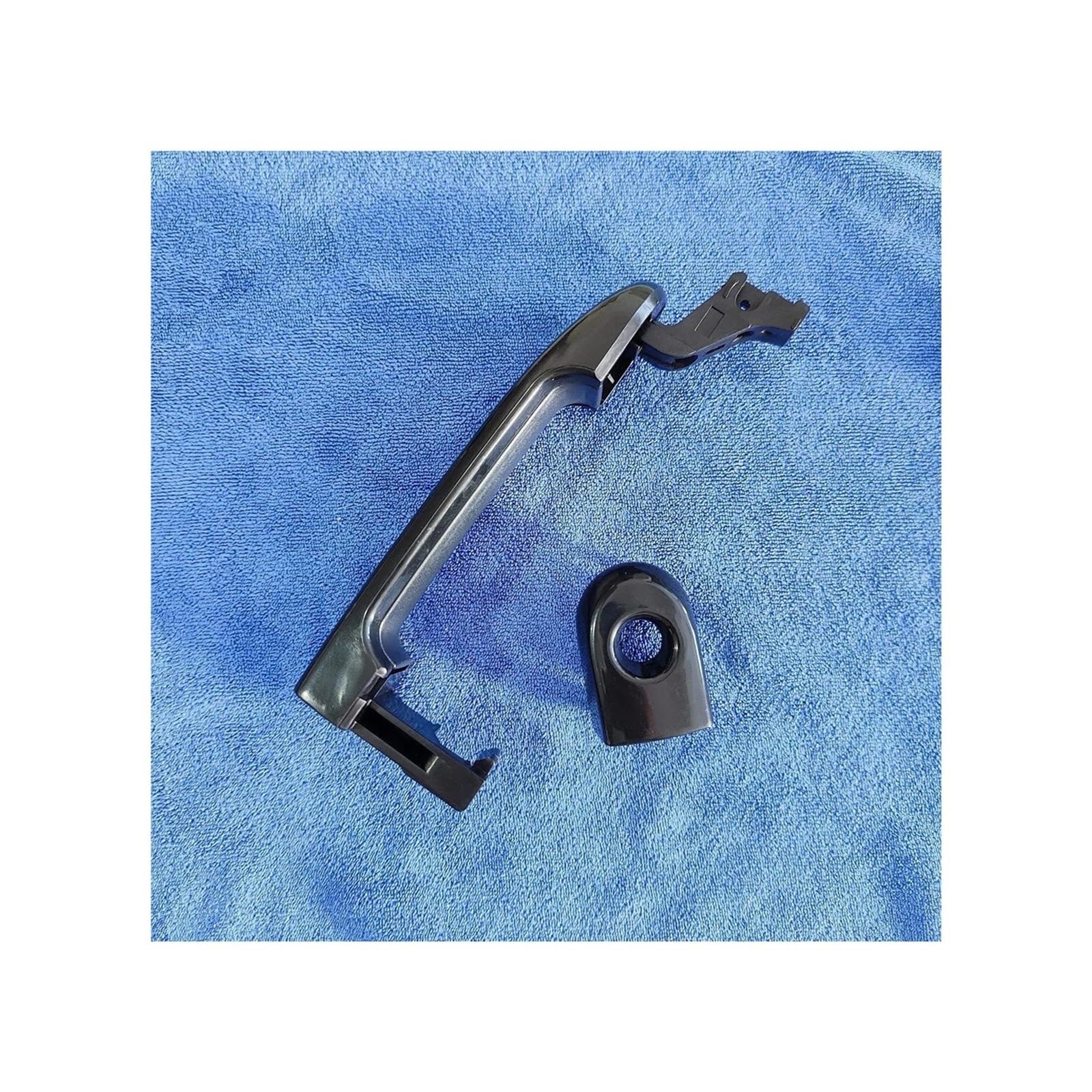 NVNZMFPPW Exterior Door Handle for Nissan for Tiida Smooth Black Front Left and Right 2004 2005 2006 2011(LH and RH 2pcs)