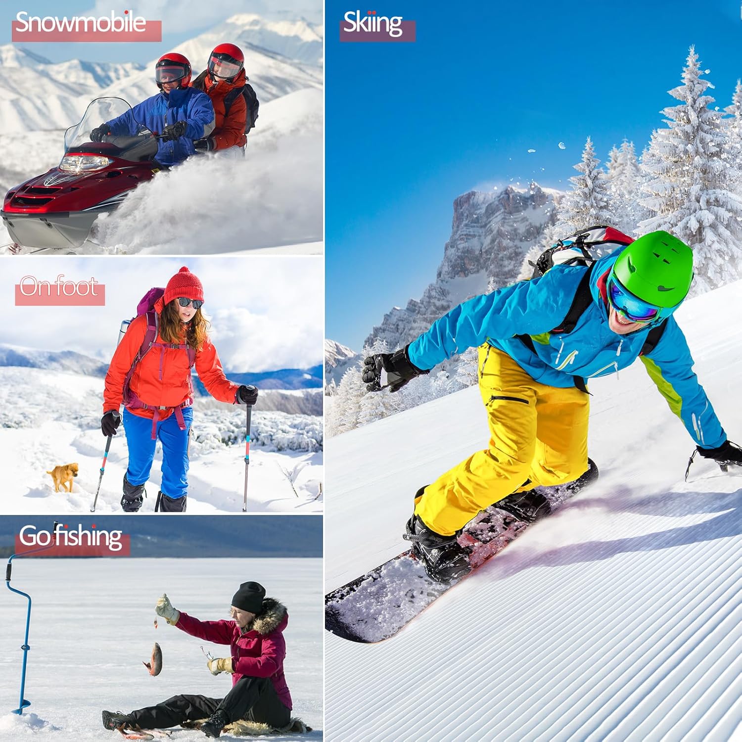 Heated Gloves for Men Women,Rechargeable Heated Gloves with 7.4V/2 5000mAh Battery 4 Temperature Levels,Waterproof Touchscreen Electric Heating Hand Warmer Gloves for Motorcycle Skiing Hunting - Image 7