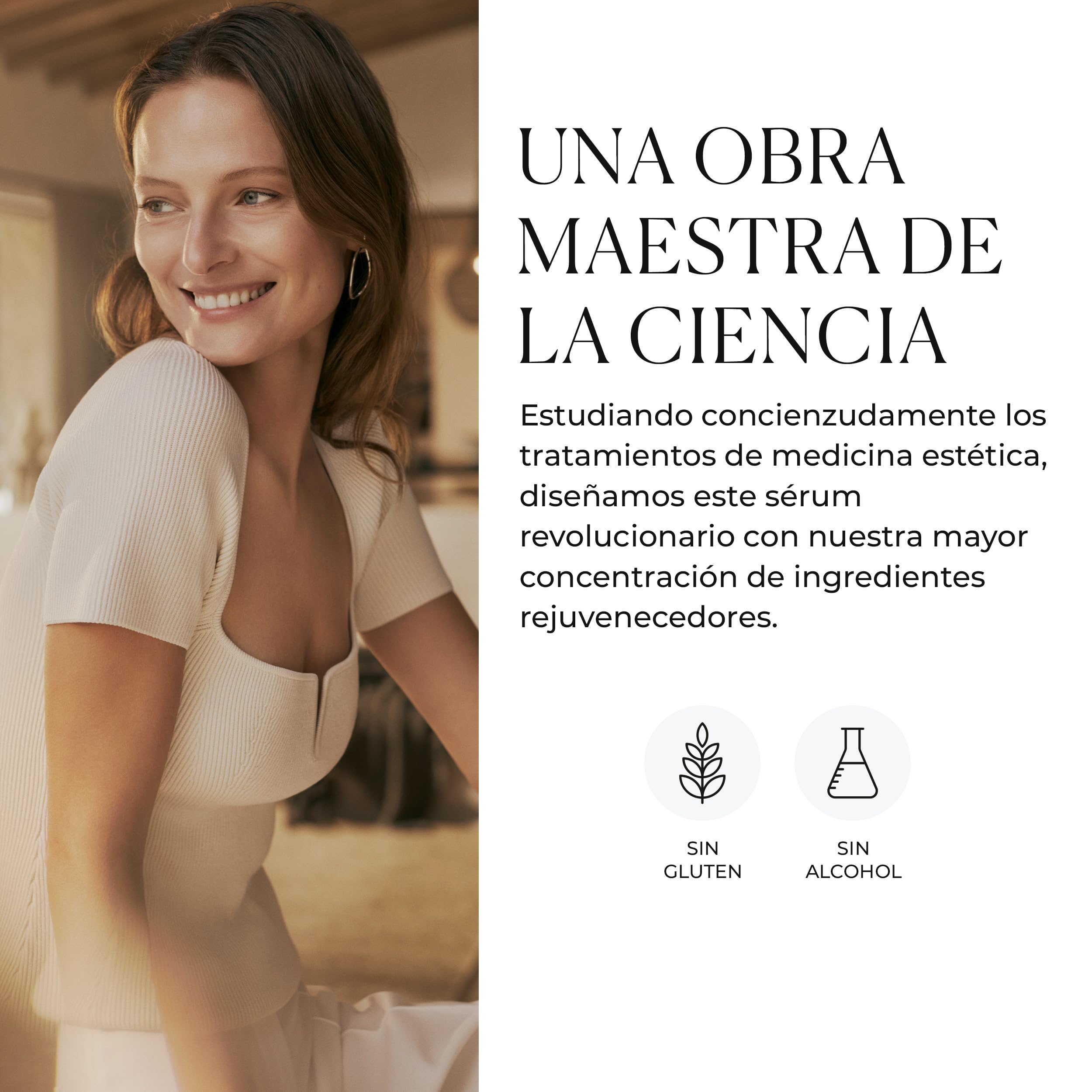 Natura Bissé Inhibit High Definition Serum | Sérum Facial Antiedad con Ácido Hialurónico, Péptidos y Niacinamida | 60 ml