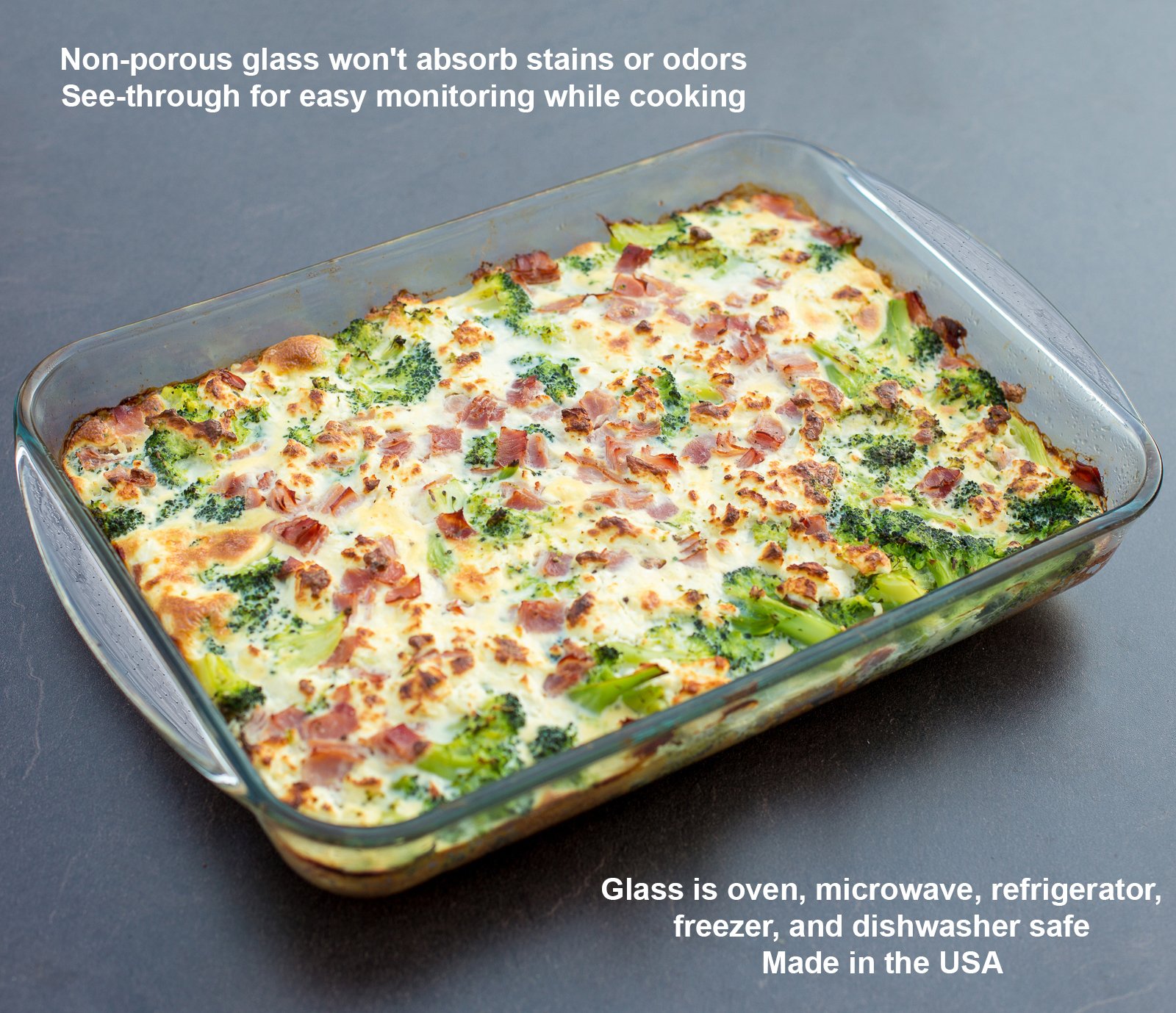 Libbey - Fuente rectangular para horno (22,9 cm x 33 cm)