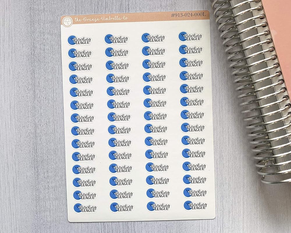 Amazon Bowling League Icon Planner Stickers Bowling League 