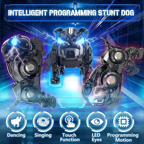 Miniatura 2 de Robot de control remoto para niños, robot recargable programable con funciones de canto, baile y tacto para niños de 3, 4, 5, 6, 7, 8, 9 o más,