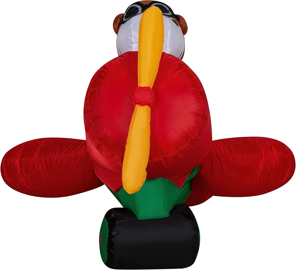 Gemmy christmas airblown inflatable snoopy in airplane scene peanuts Clearance