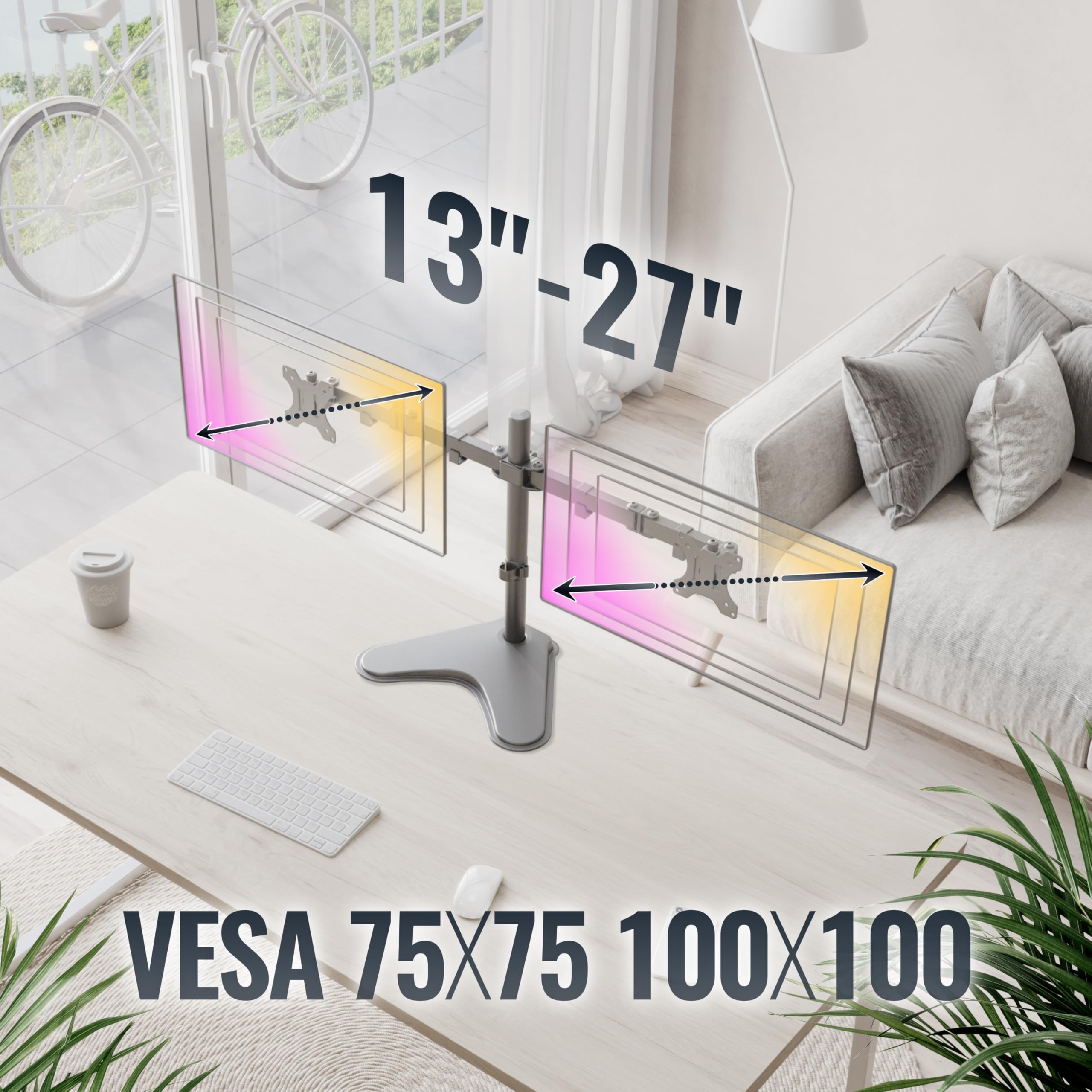 RICOO Triple Monitor houder tafel gasveer voor 15-29 inch, ergonomisch, VESA tafelhouder, monitorarm TS9911, monitorhouder 3 monitorarm beeldschermhouder RICOO Triple Monitor houder tafel gasveer voor 15-29 inch, ergonomisch, VESA tafelhouder, monitorarm TS9911, monitorhouder 3 monitorarm beeldschermhouder