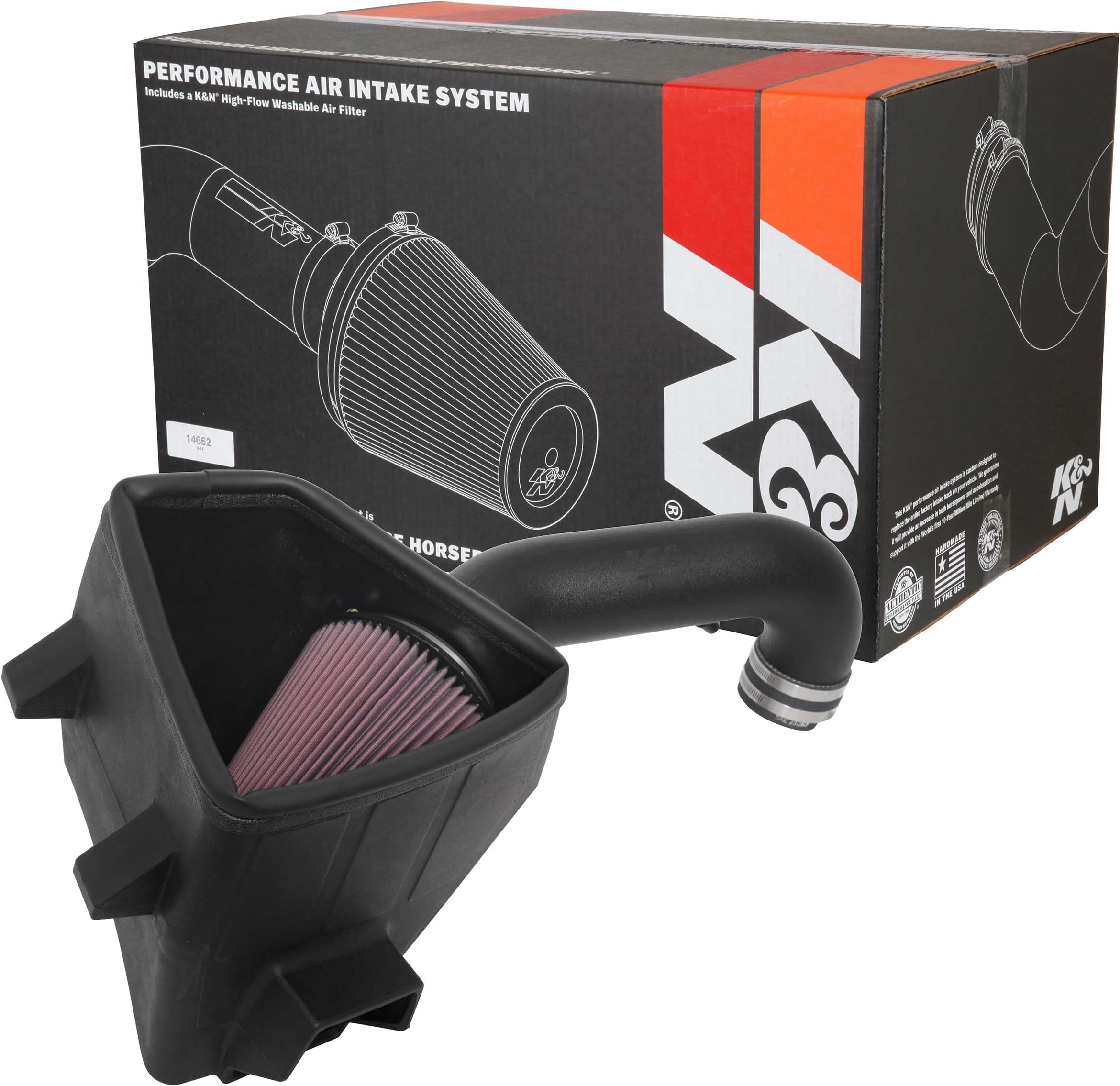 Cold Air Intake System: High-Flow Air Filter, Increase Performance & Towing: Compatible with 2019-2024 RAM 1500, 63-1578