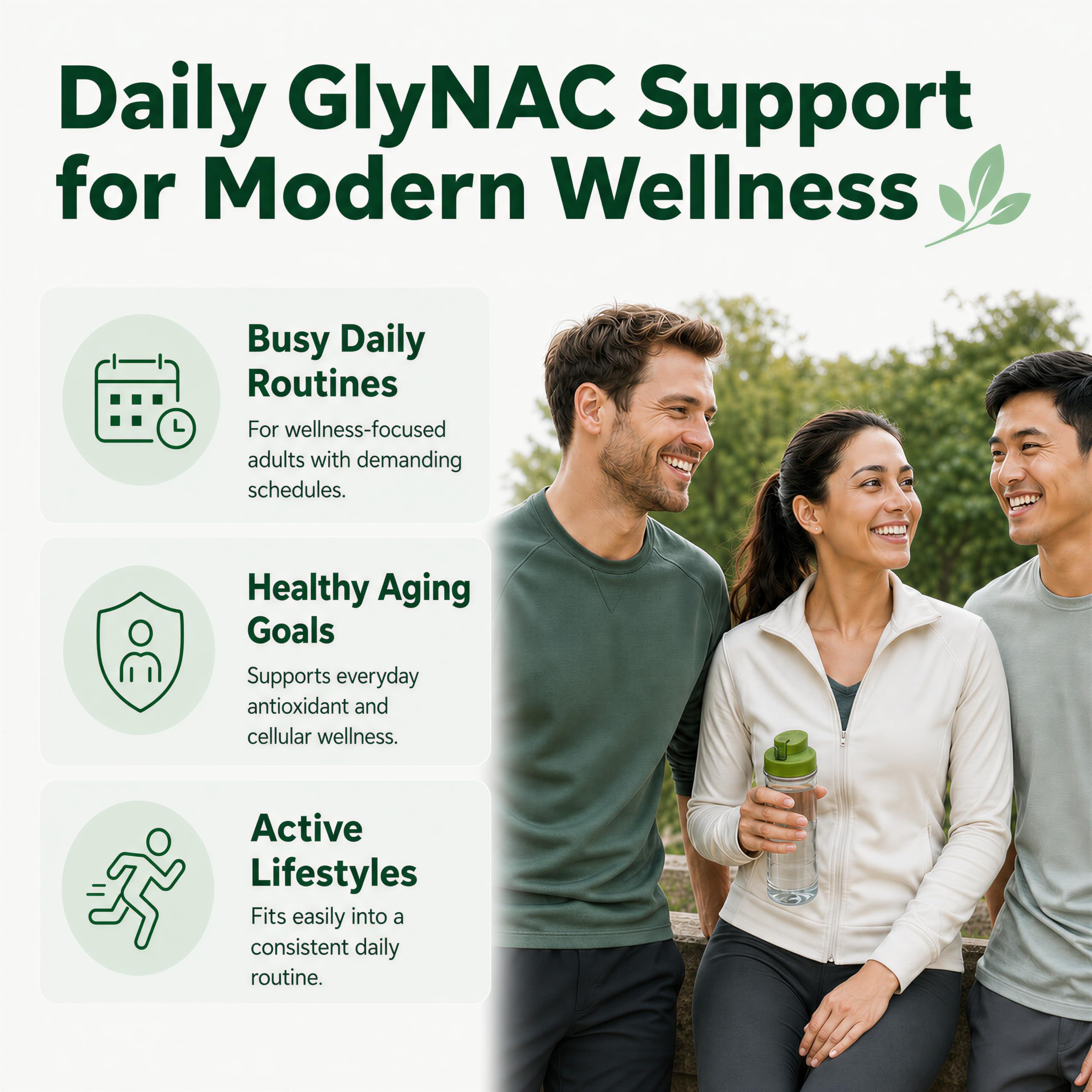 Dual-Precursor GLYNAC Supplement, Glycine 600mg + NAC 600mg, 90 Capsules — Amazon image 7