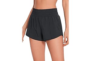 CRZ YOGA High Waisted Running Shorts for Women 2.5" - Workout Athletic Shorts